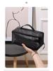 Large Capacity Transparent Mesh Makeup and Toiletry Bag for Travel