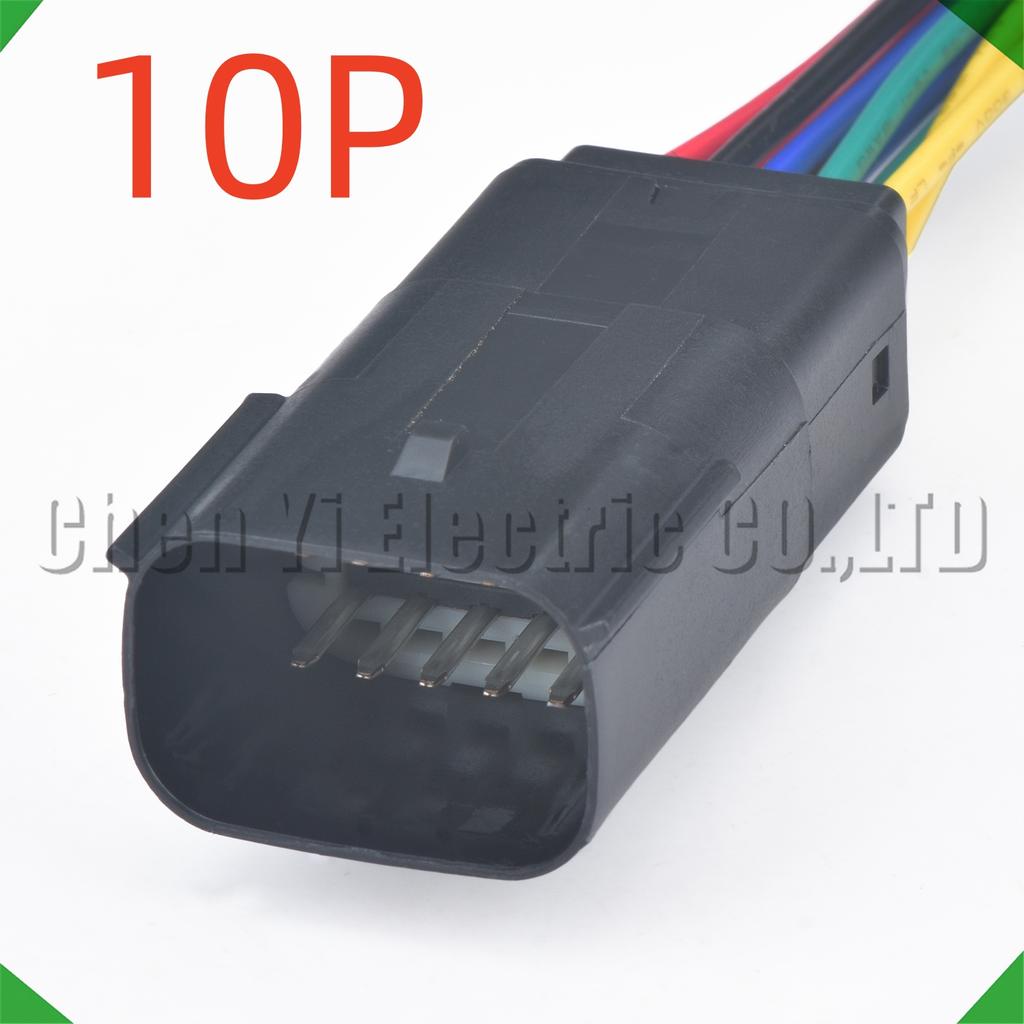 10 Pin Automotive Waterproof Connector Daytime Running Light Brake Light Wire Harness Plug 15514821 6300-M 19117A 18317A 16717A