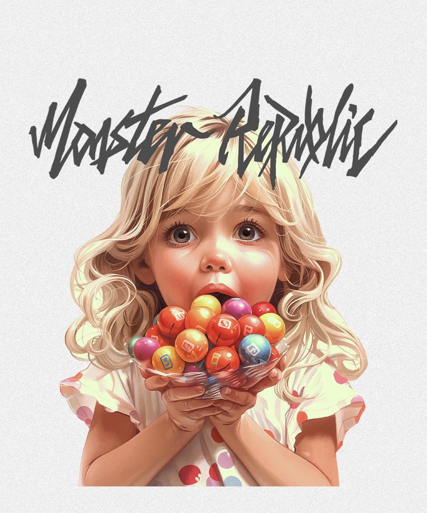 MONSTER REPUBLIC Happy Jenny Vivid T-Shirt White