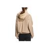 adidas Jachetă casual cu glugă și fermoar, impermeabilă, două în unu, pentru femei, culoarea nisipului cald, JM8856