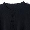 FRAGE Esthetic Henley Neck Knit - Black