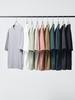 UNIQLO 482295 AIRism Cotton Oversized T-Shirt BLACK WHITE GRAY PINK RED BROWN GREEN BLUE NAVY PURPLE Men Japan