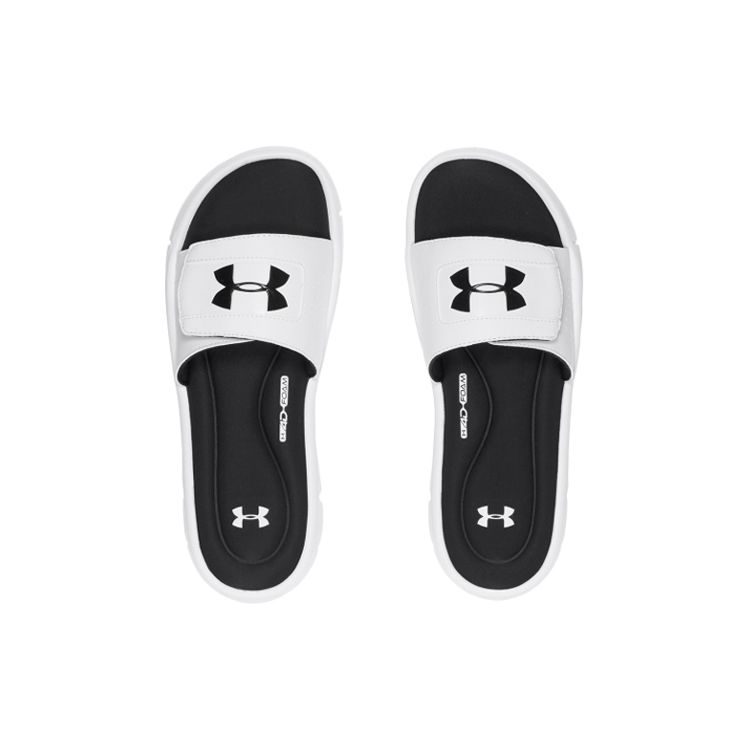 Under Armour Ignite 5 Slide Men's Sandals White Black 1287318-100
