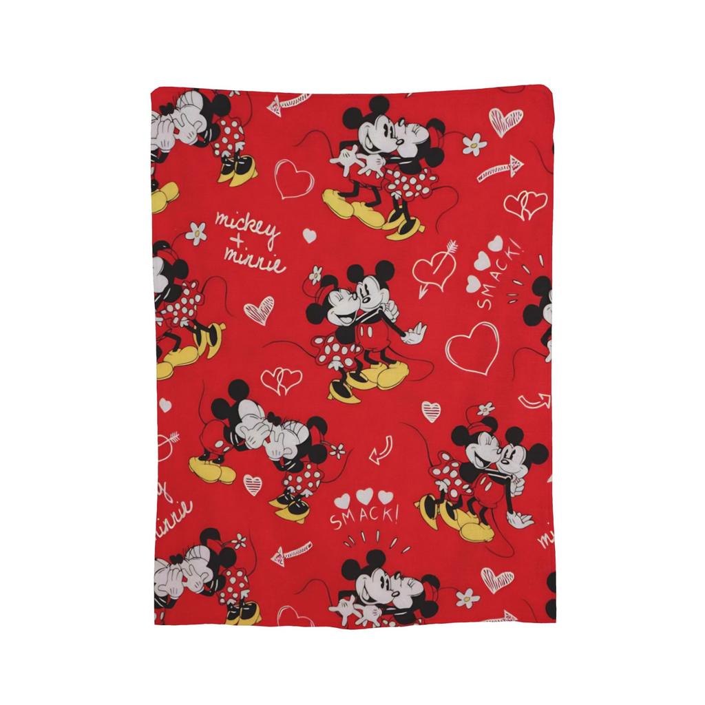 GUOYU Blanket Valentines Day Mickeys And Minnies Throw Blanket for Couch Soft Cozy Plush Blanket Multiple Sizes Bedspread for All Seasons