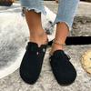 2026 New Fashi Baotou Slippers Female Couple Cork Drag Large Roman Shoes Casual Half Dragging Lazy Shoes Trendy