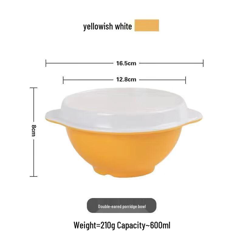 Jijun Melamine Double-Ear Soup Bowl
