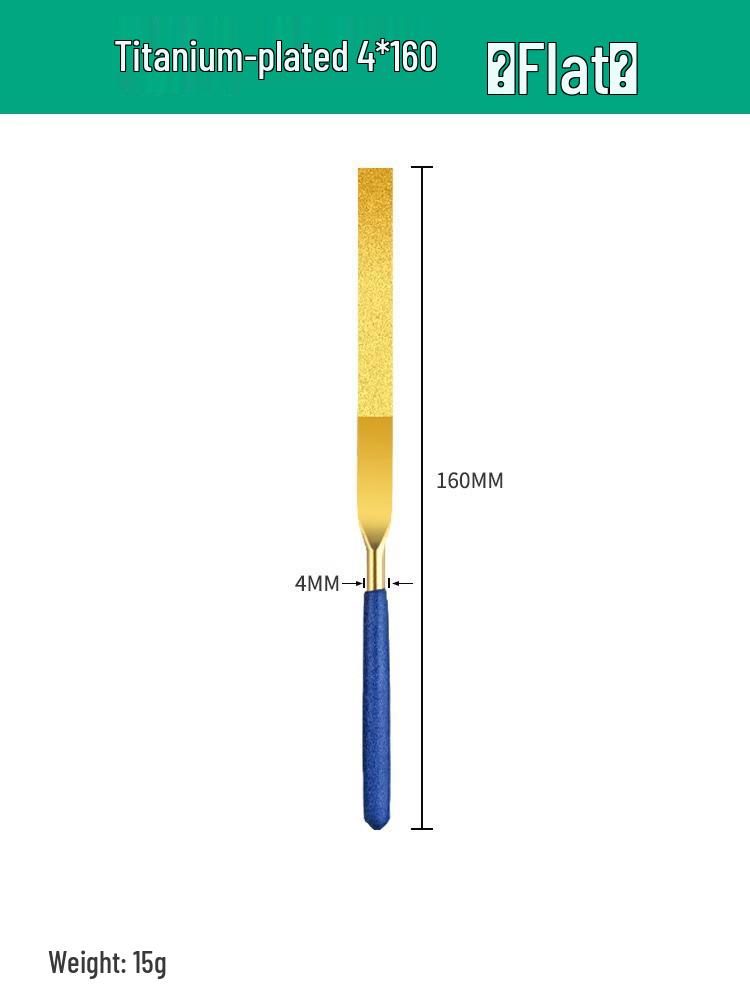 Diamantfeilen mit Titanbeschichtung, Legierungsraspel-Set für Metall- & Jadeschleifen