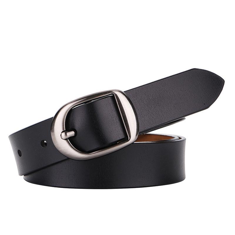 Womens Leather Belt With Simple Design And Bright Leather Finish For Casual Wear