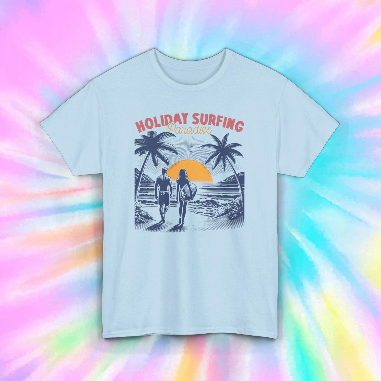 Holiday Surfing Shirt | Paradise Beach Graphic Tee | Surf Lover S-5XL S