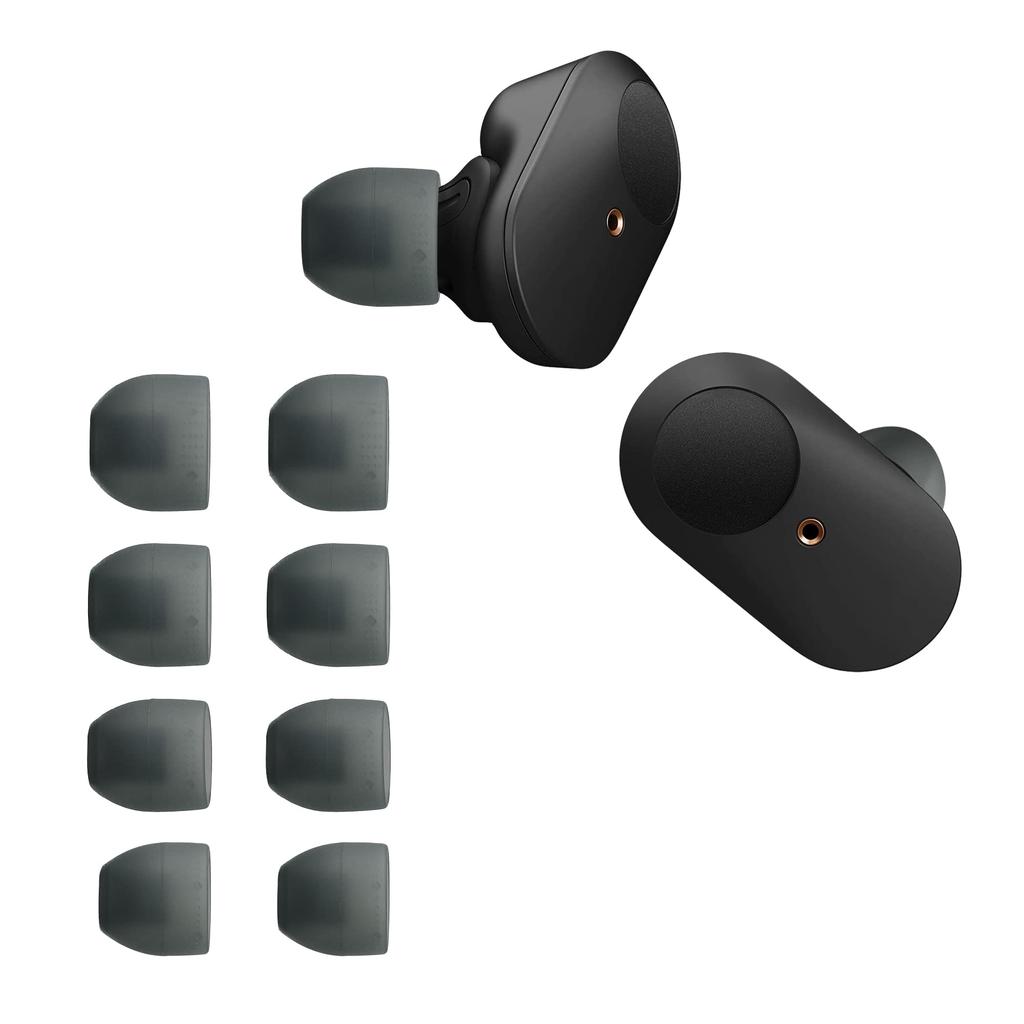 Kwmobile 8x Replacement Silicone Ear Tips for Sony Set of 4 Sizes WF-1000XM3 / WF-SP900 / WF-SP510 -