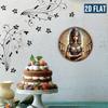 Vintage Egyptian Queen Metal Wall Art Round HD Printed Retro Home Decor