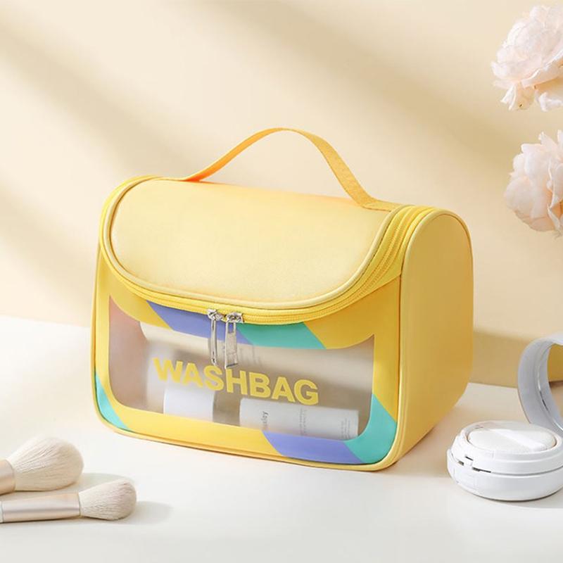 Portable Cosmetic Bag Female Travel Storage Toiletry Organize Women Waterproof Pvc Wash Kit Transparent Zipper Make Up Case
