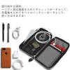 [Kawa] Pen Case Leather Pencil Box Black 21.5cm x 21.5mm x 2.5cm