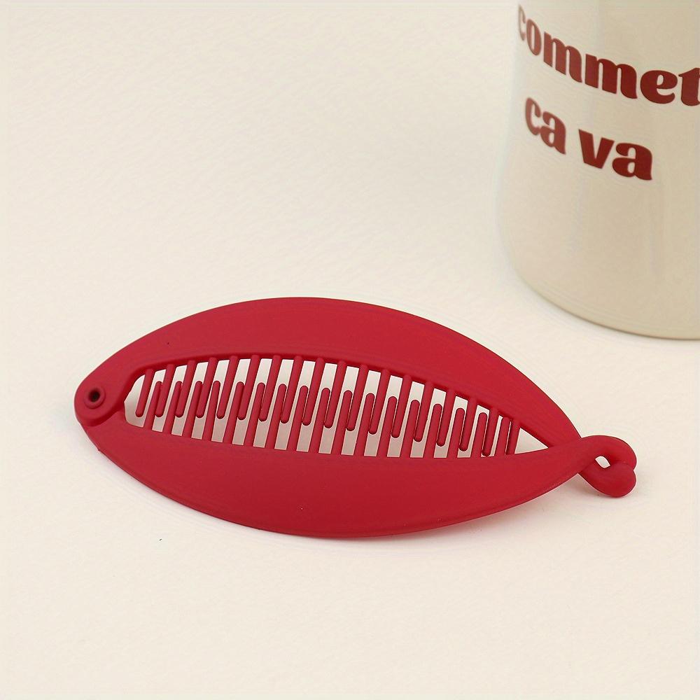 Matte Fish Shape Hair Claw Clips Ponytail Holder Hair Jewelry Twist Banana Barrettes Hairpins Hair Accessories for Women Clamp
