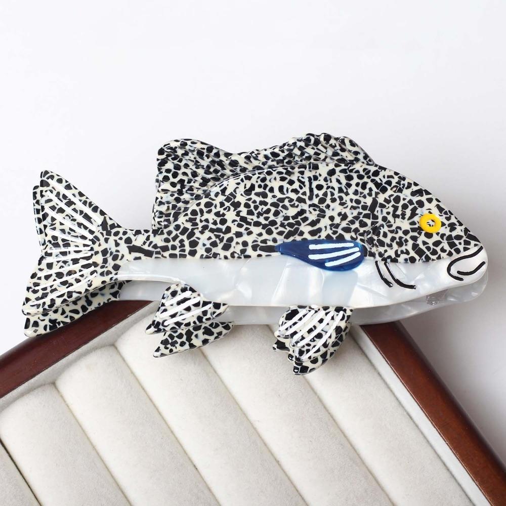 Noctilucent Acetate Fish Hair Claw Acetic Acid Animal Hair Clip Sperm Whale Shark Clip  Friends