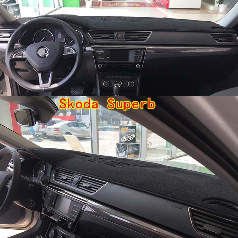 Pentru Skoda Superb Dashmat Dashboard Cover Instrument Panel Protection Pad Ornamente