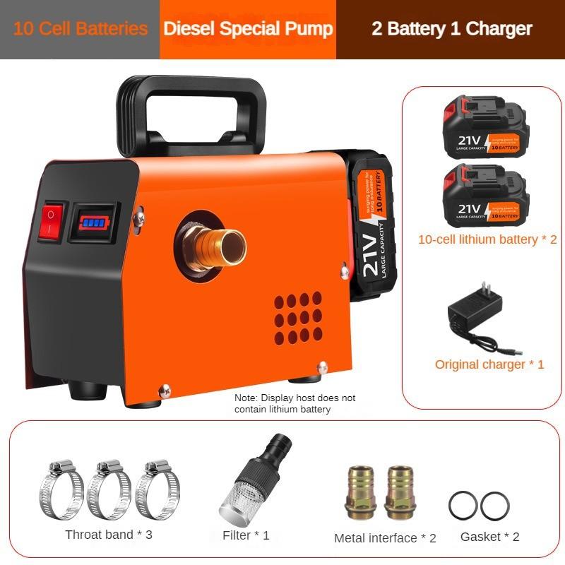 Portable Handheld Diesel Fuel Dispenser Rechargeable Oil Injection Pump Small Multifunctional Electric Diesel Pump