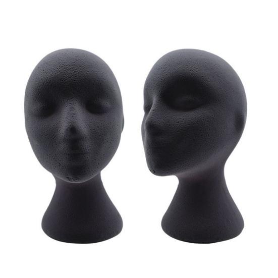 Female Styling Flocking Foam Head Mold Wig Holder DIY Headwear Display