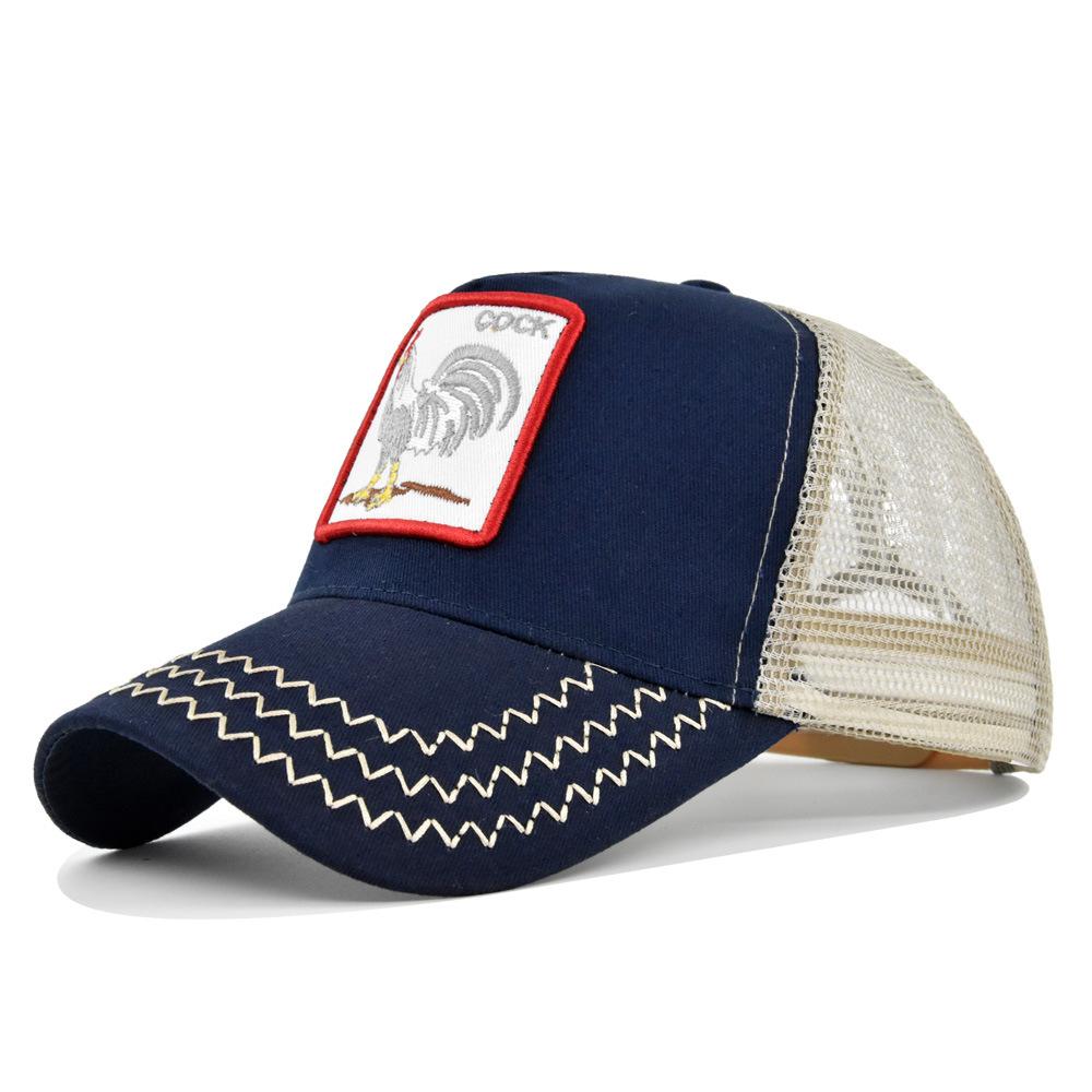 Tongue Cap Duck Animal Chicken Patch Embroidered Baseball Cap Curved Brim Hat