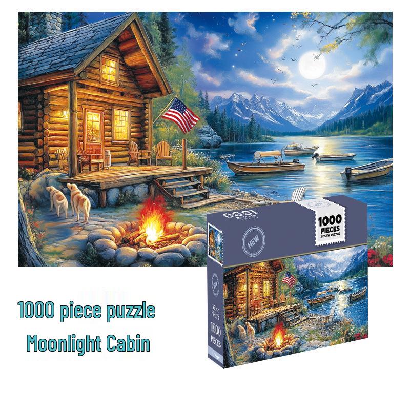 1000-Piece Cartoon Jigsaw Puzzle for Adults and Kids - Challenging Educational Stress Relief Toy Gift