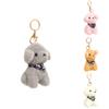Dog Teddy Charming Plush Stuffed Animal Keychain Ideal For Bags Gifts And
