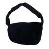 IELGY Ladies Shoulder Pleated Drawstring Canvas Oblique Span Bag, Small Fresh Nylon Solid Color