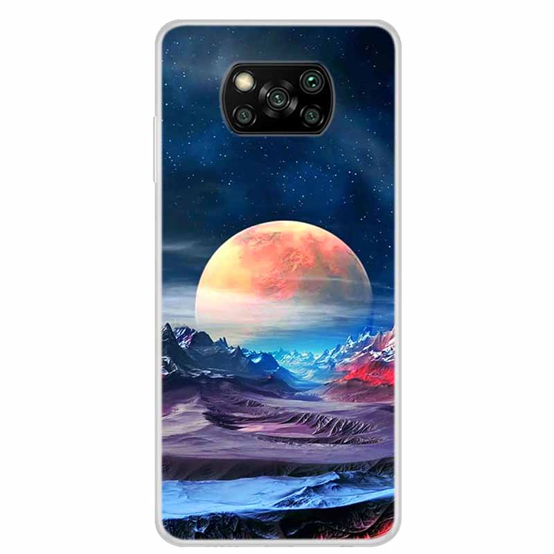 For Poco X3 Pro Case X3 NFC 6.67" Clear Marble Soft TPU Silicone Back Case for Xiaomi Poco X3 NFC Phone Covers Shockproof Fundas