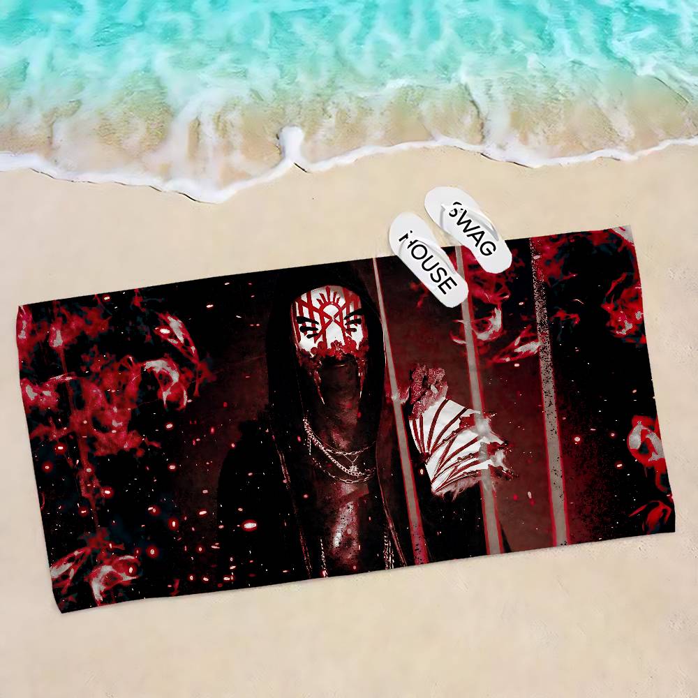 Band S-Sleep Token Microfiber Printed Beach Towel Mountain Climbing Yoga Beach Swimming Running Absorbent Soft Towel