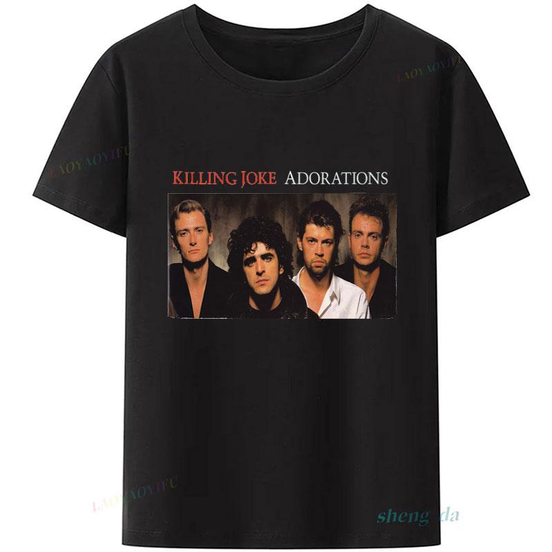 Camisetas Killing Joke Gun Nun Punk Rock Band Music Funny Gift T Shirt 80s 90s Vintage Style Polyester Cheap Unisex Clothes
