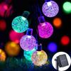 New Solar Crystal Globe LED String Lights LED Solar Outdoor Light IP65 Fairy Light Wedding Garland for Garden Party Decor