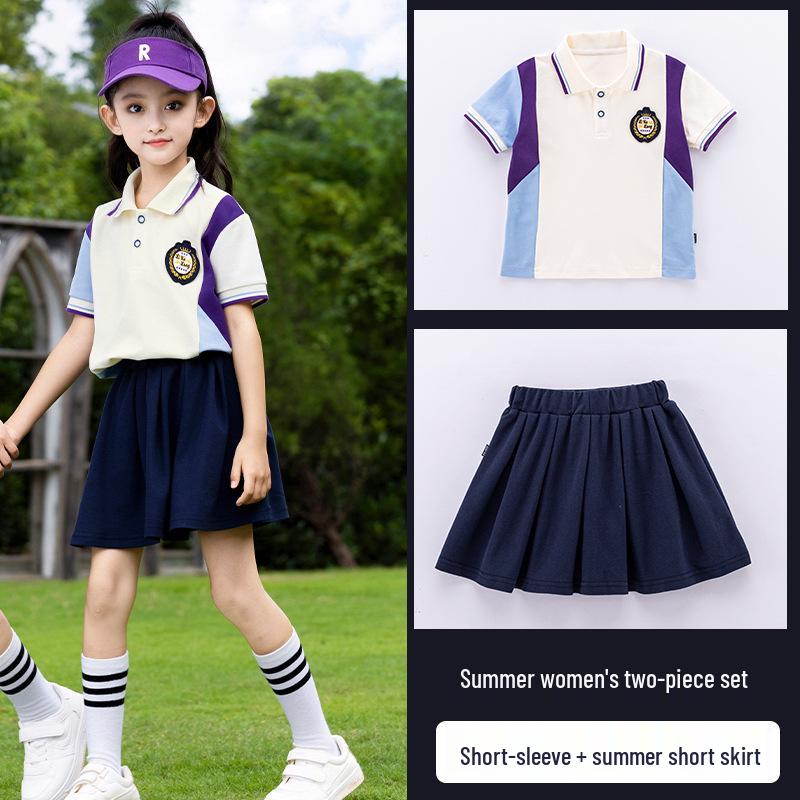

Academy Style Primary School Summer Uniform Set for Kindergarten Children, June 1st Performance & Sports Meet 110 cm
