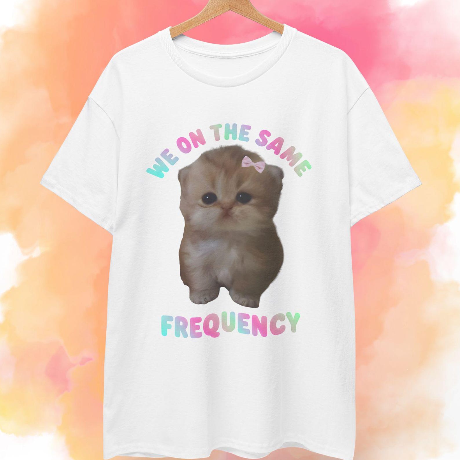 Funny CaT shirt | We On The Same Frequency 3XL