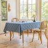 Emankiyun Jacquard Tablecloth Green Fringe Table Cloth American Style Home Dining Coffee