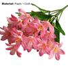 1 Bouquet Artificial Fake Mini Lily Flower Plant Home Office Wedding Party Decor