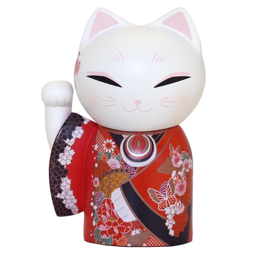 Kimmidoll KICHI Maneki Neko 9cm MNFL002 Doll, Tall,