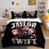 Set Copripiumino Scintillante Design Taylor Swift Copripiumino Federe (1*Copripiumino 2*Federe, senza piumino)