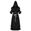 Halloween Monk Death Hooded Robes Priest Cloak Cosplay Costume Party Medieval