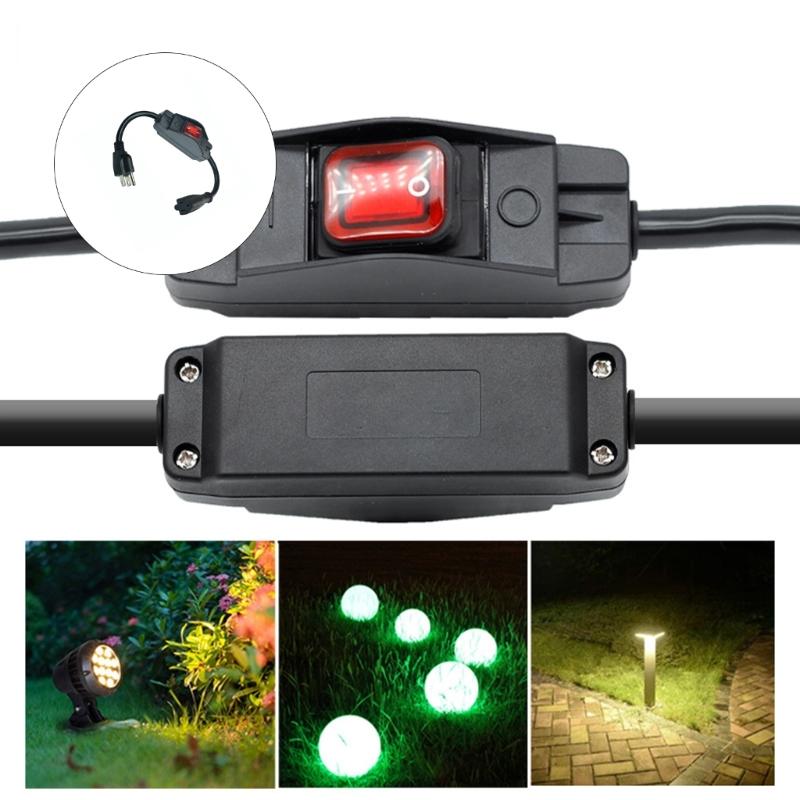 16A 250V Heavy Duty Power Cord With Waterproof Switches 3 Prong Outdoor Extension Cord for Indoor and Outdoor Use