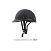 DOT Approved Half Helmet | Matte Black, Open Face, for street cruising S Black