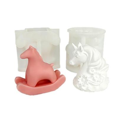 Horse Shape Silicone Molds for Handmade Candle Soap Easy Demolding Multipurpose Animal Silicone Mould for Resin Casting
