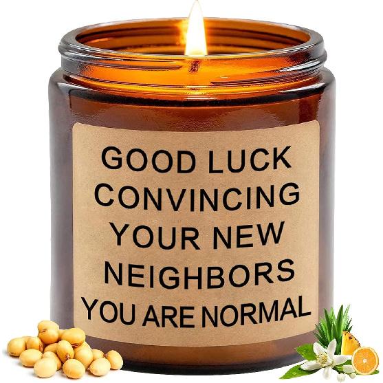 Funny Housewarming Presents, SUVEUS Fruity Scented Candles, House Warming Presents for New House, Funny Presents for Friends, Highly Scented Long