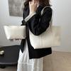Women's Bag Large Capacity Soft Leather Tote Bags Casual Versatile Shoulder Handbag Winter Versatile Commute Bag