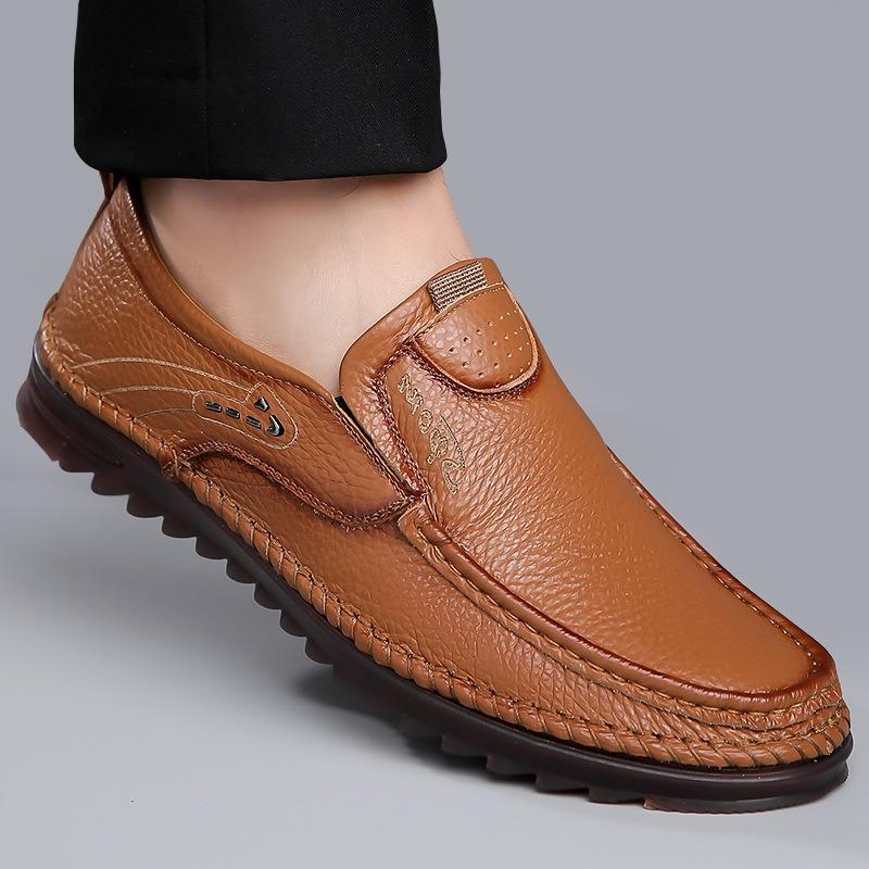 Herren Sommer Business Casual Atmungsaktiv Rutschfest Outdoor Oxford Schuhe mit Weicher Sohle Slipper Herrenschuhe
