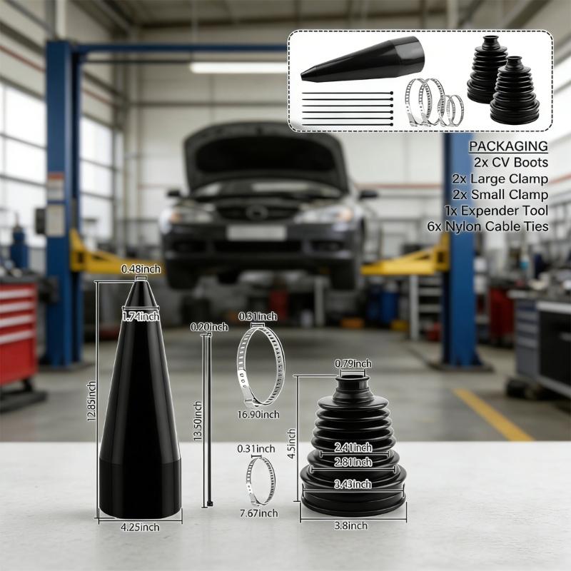 High Durability Silicone CV Joint Dust Cover Repair Kit For Universal Automotive Applications With Easy Installation Guide
