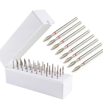 30-teiliges Diamant-Nagelbohrer-Set, Fräser für Maniküre-Maschinenzubehör, Pediküre, Häutchenbohrer, Maniküre-Werkzeug