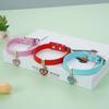 New Cute Pet Collar with Heart Pendant and Safety Buckle for Dogs and Cats