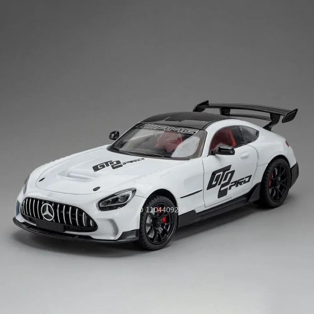 Scale 1:24 GT GLS63 Model Sports Car Toy Diecast Alloy Doors Opened Pull Back Miniature Models Sound Light Gift for Children