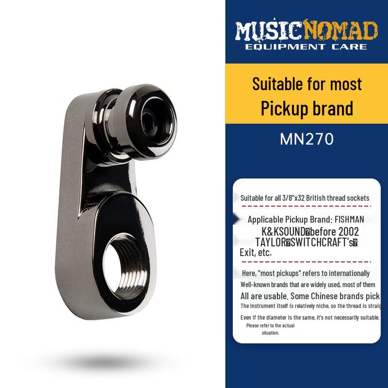 

MusicNomad Taylor Acoustic Guitar Strap Button Extension Tailpin with Anti-Drop Screw Nut