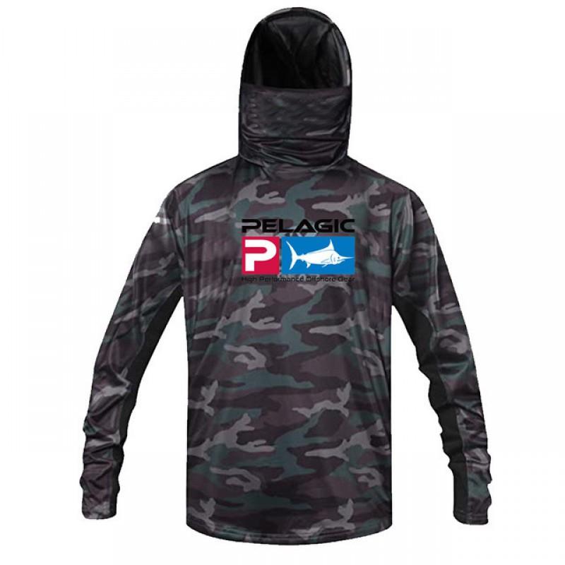 Quick-Dry Fishing Shirt Men With UPF 50 Sun Protection Dust-Resistant Face Cover Lightweight Breathable Cycling Jersey Style