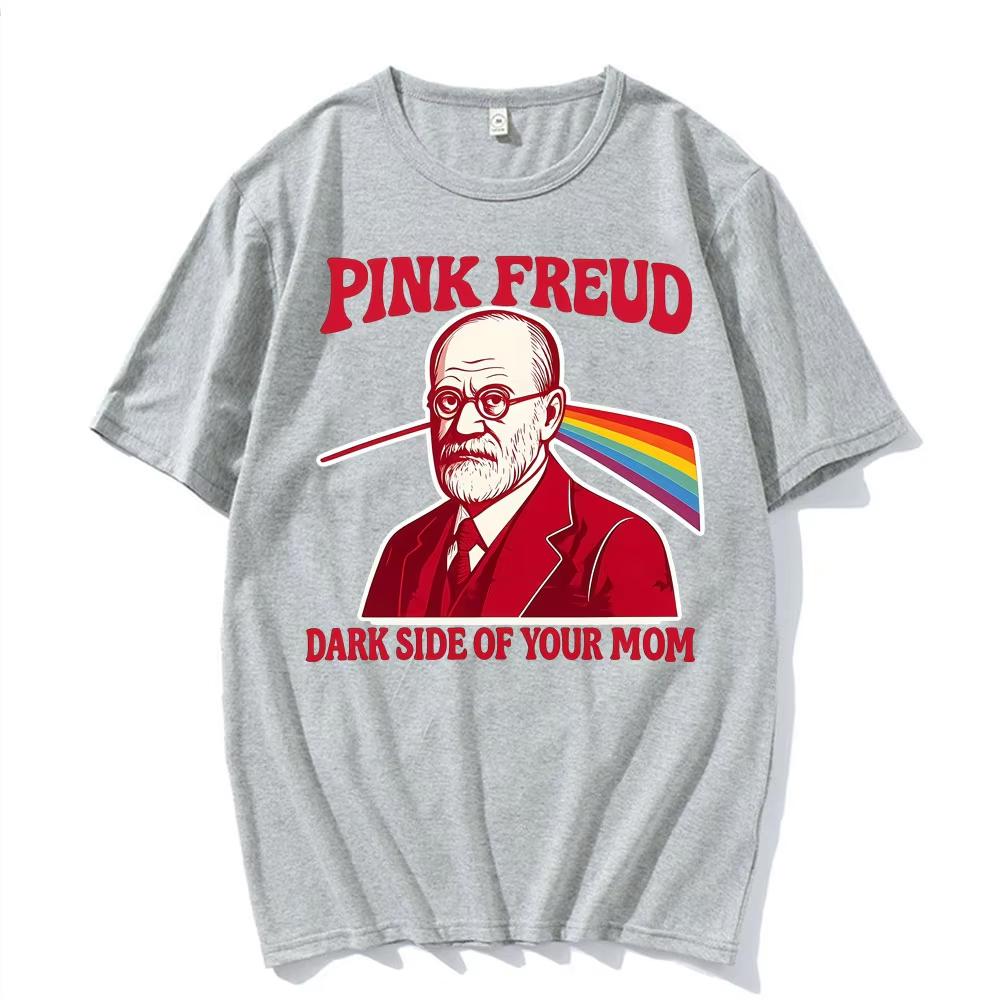 Pink Floyd Meme Mother Personality Dark Version Spoof Luxury Tshirt Unisex Women Short Sleeved Top Comfortable Cotton Tshirt